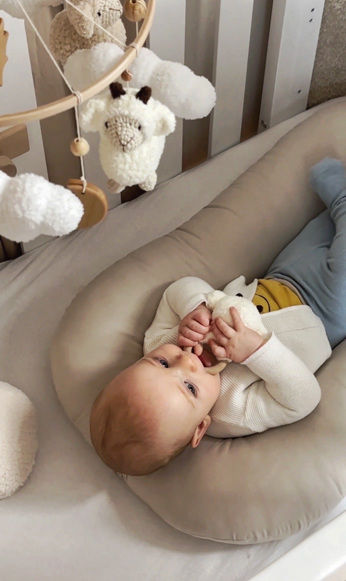 Liegekissen für Babys – Handgefertigt | Babynestchen | 74×44 & 90×50 cm