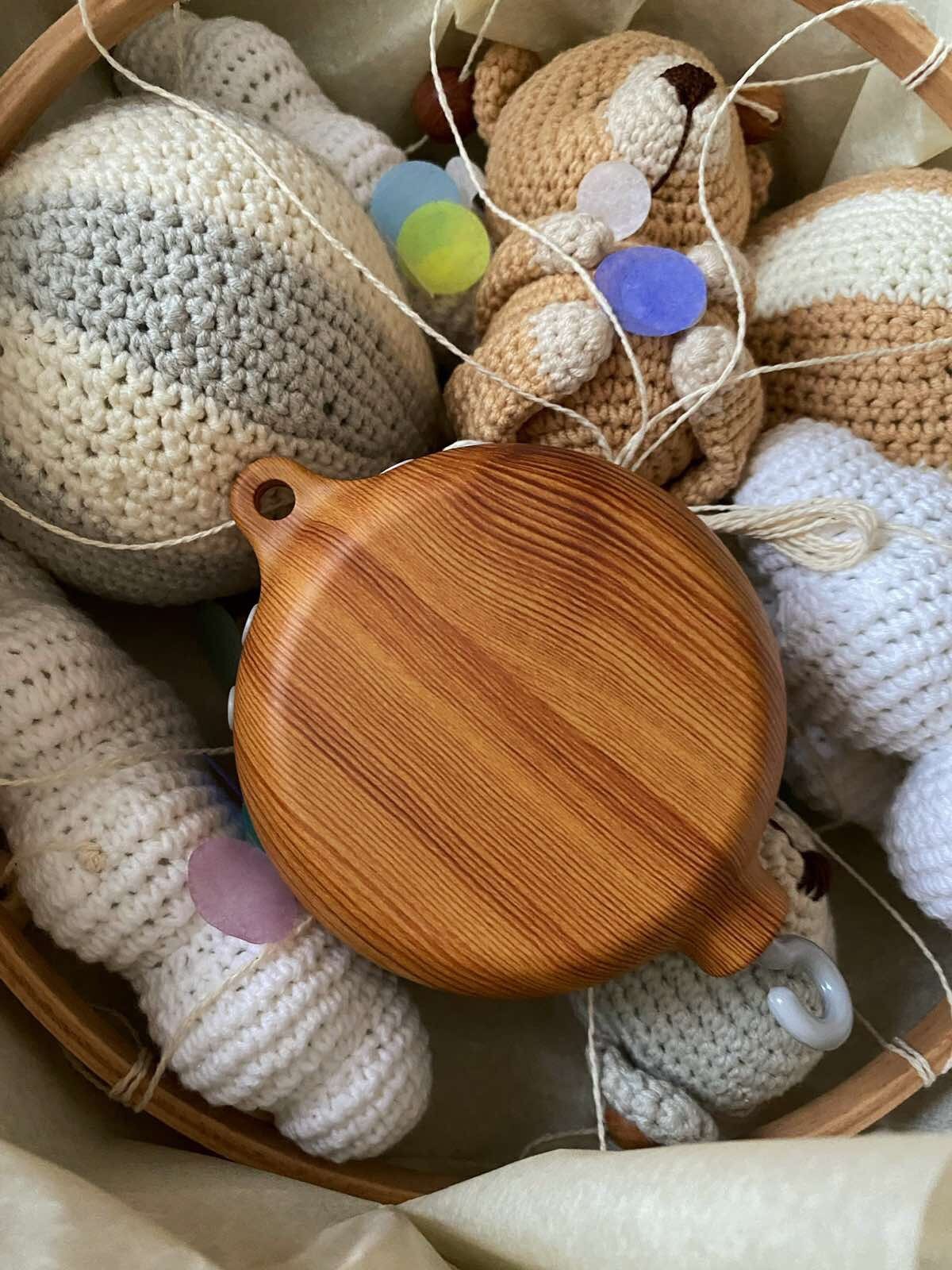 Mobile „Meerestiere“ aus Leine