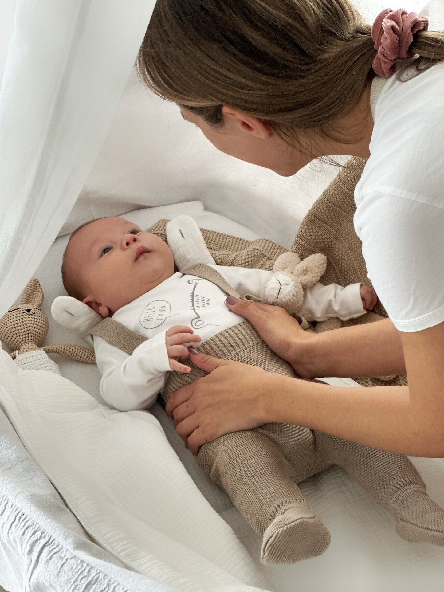 Babyset, Strampler und Strickjacke, newborn, Kleiderset